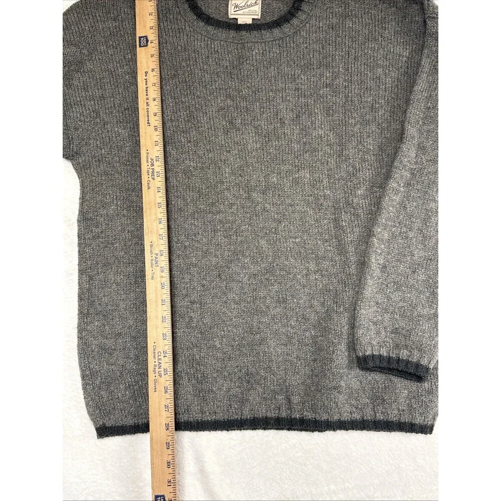 Woolrich Wool Blend Men’s Large Sweater Herb Tweed 90s Y2K Pullover Vintage Dad‎